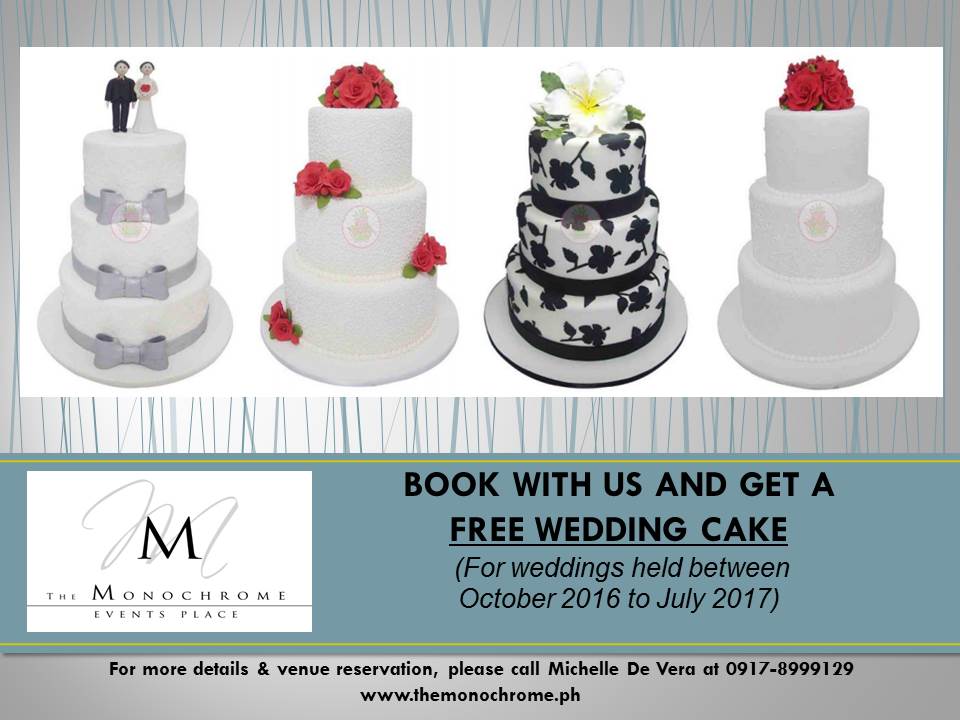 Free Wedding Cake promo!